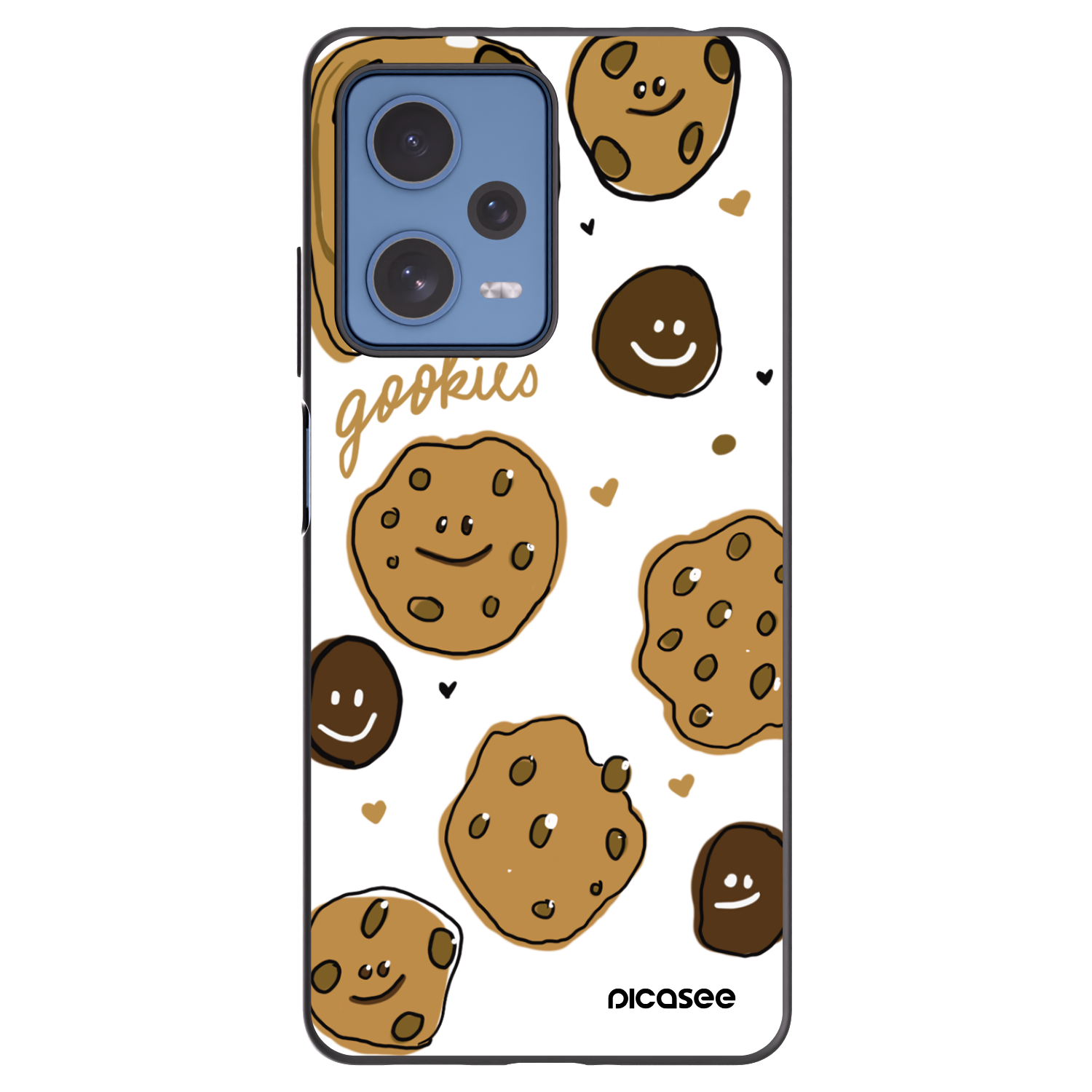 Picasee crna silikonska maskica za Xiaomi Redmi Note 12 Pro 5G - Gookies
