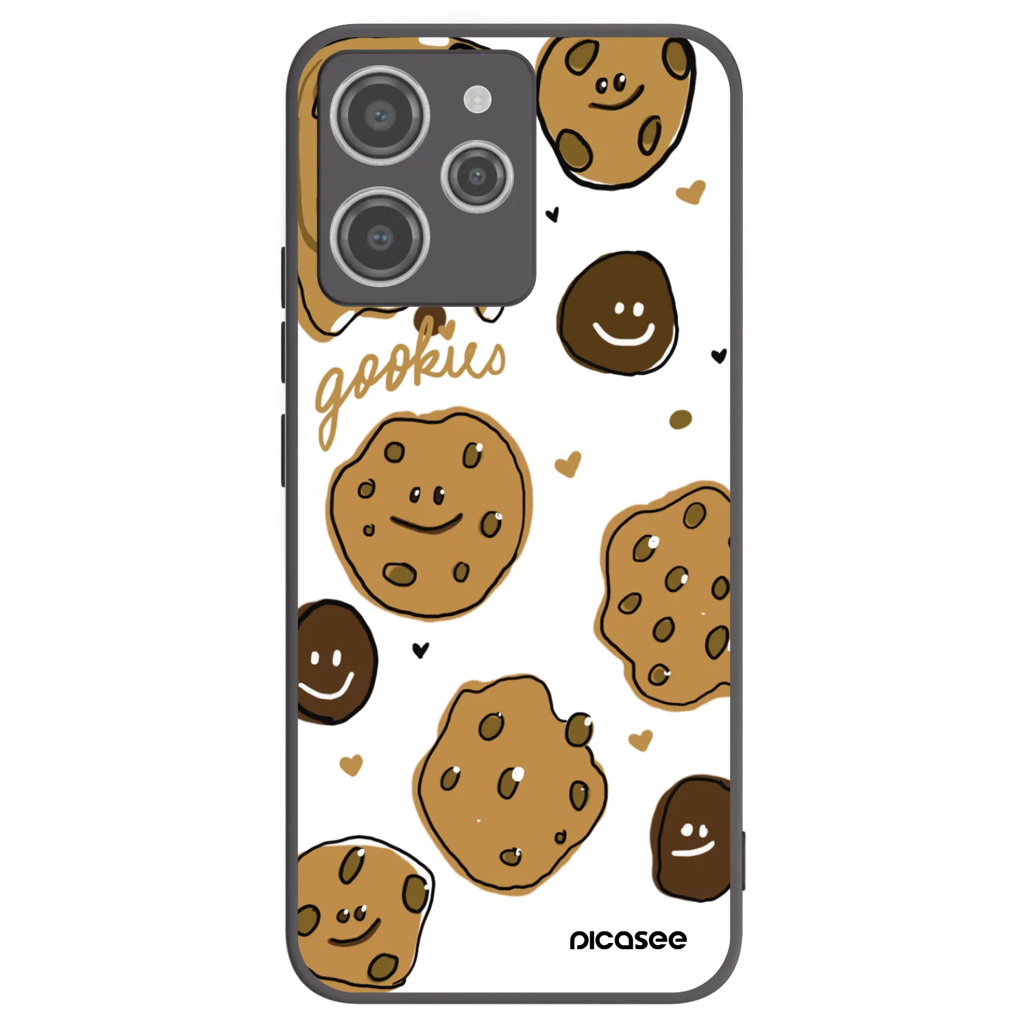 Picasee crna silikonska maskica za Xiaomi Redmi 12 4G - Gookies