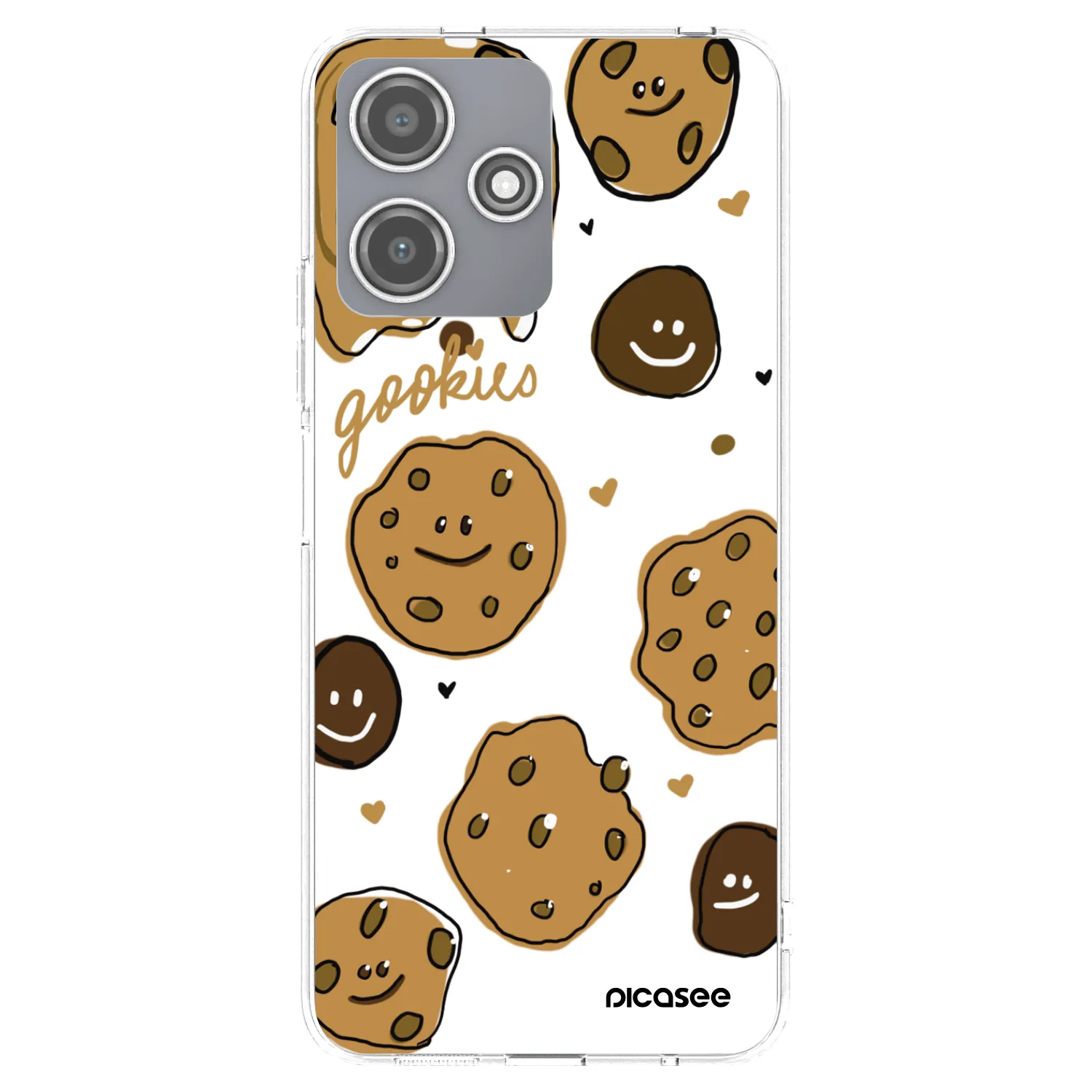 Picasee silikonska prozirna maskica za Xiaomi Redmi 12 5G - Gookies