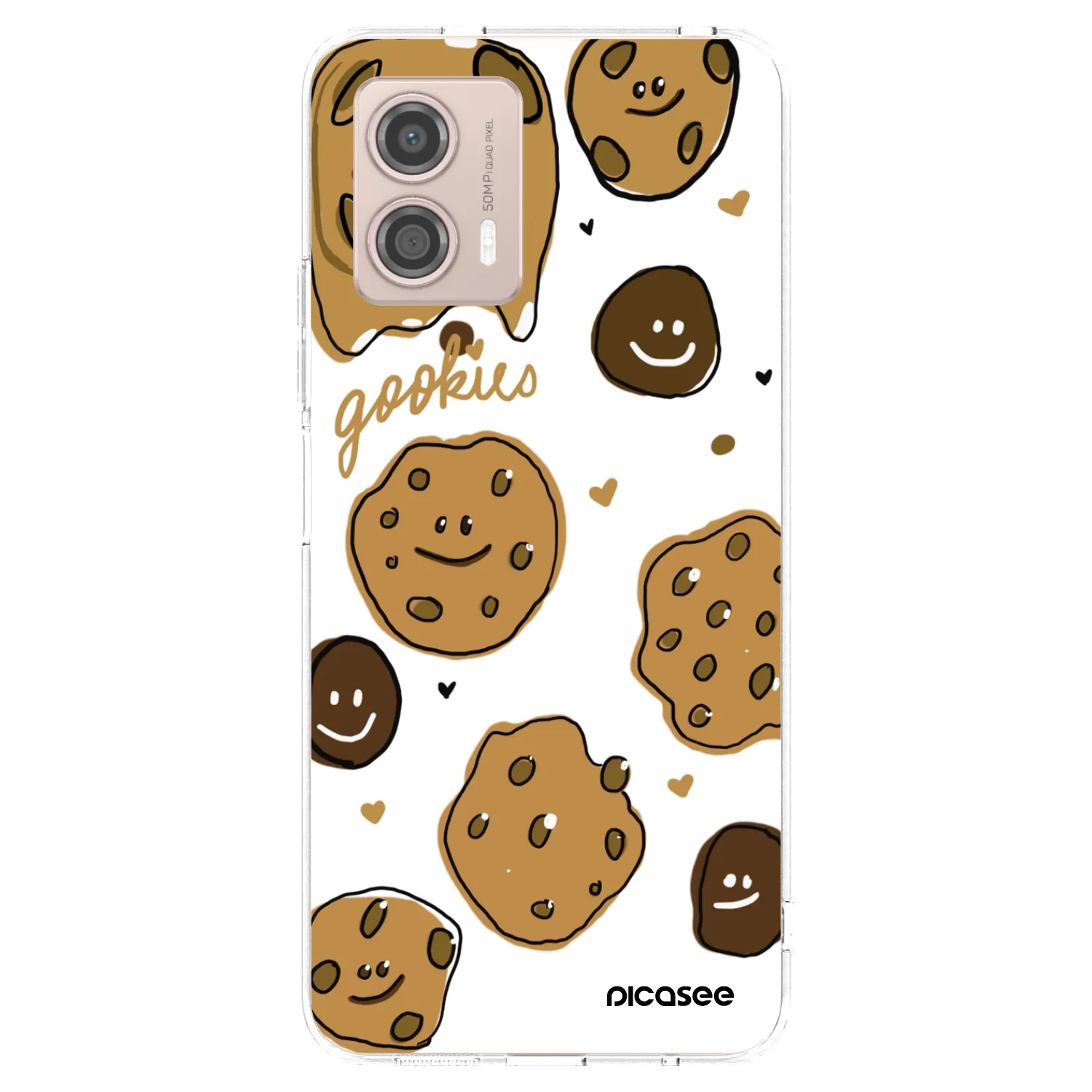 Picasee silikonska prozirna maskica za Motorola Moto G53 5G - Gookies