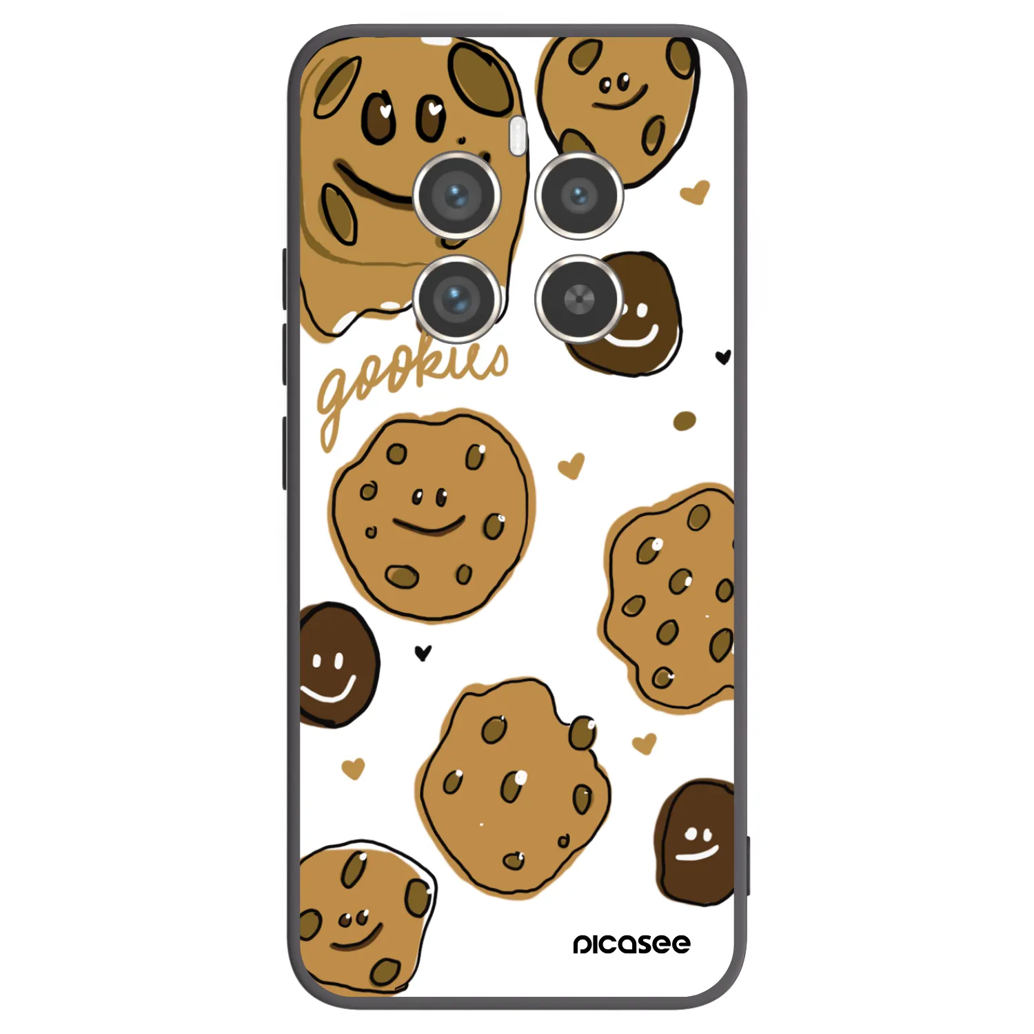 Picasee crna silikonska maskica za Realme 12 Pro 5G - Gookies