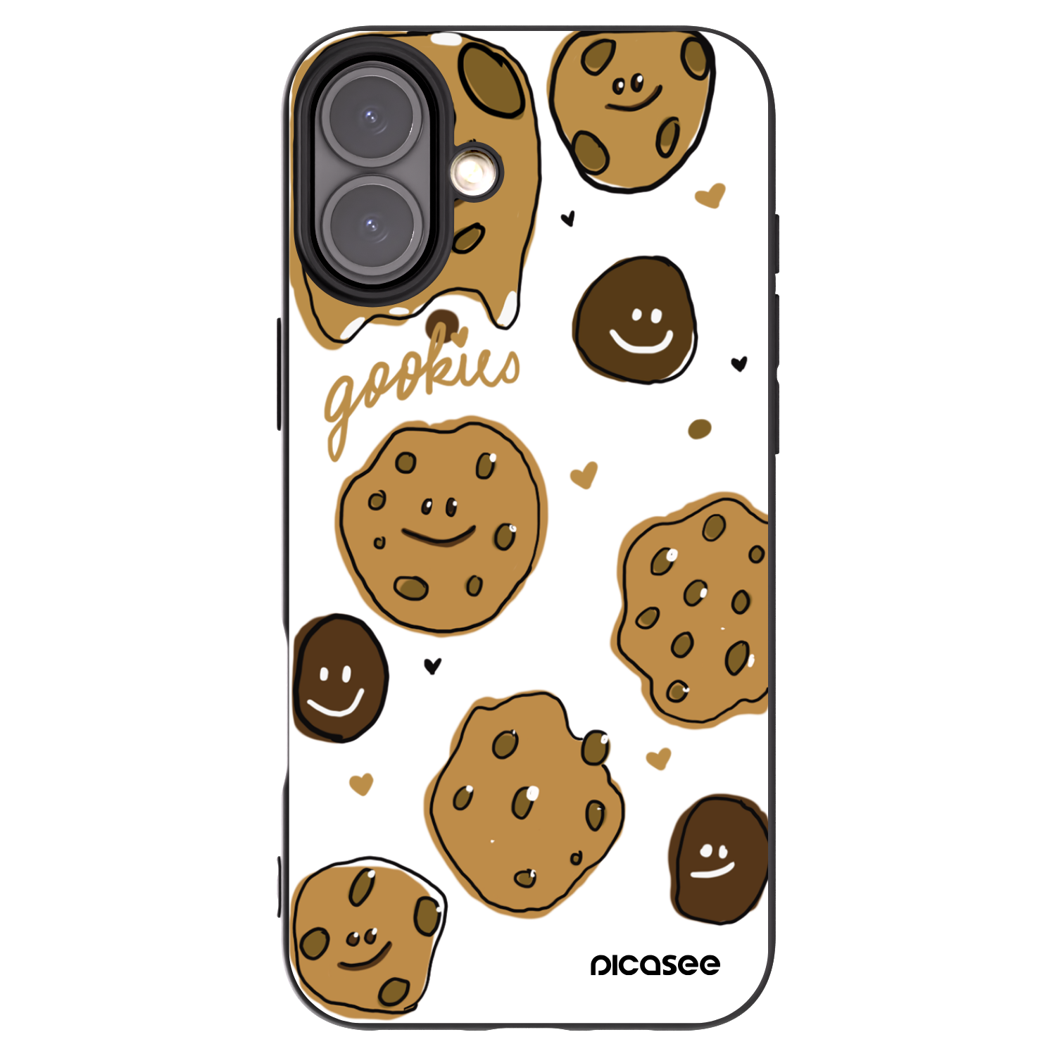 Picasee crna silikonska maskica za Apple iPhone 16 Plus - Gookies