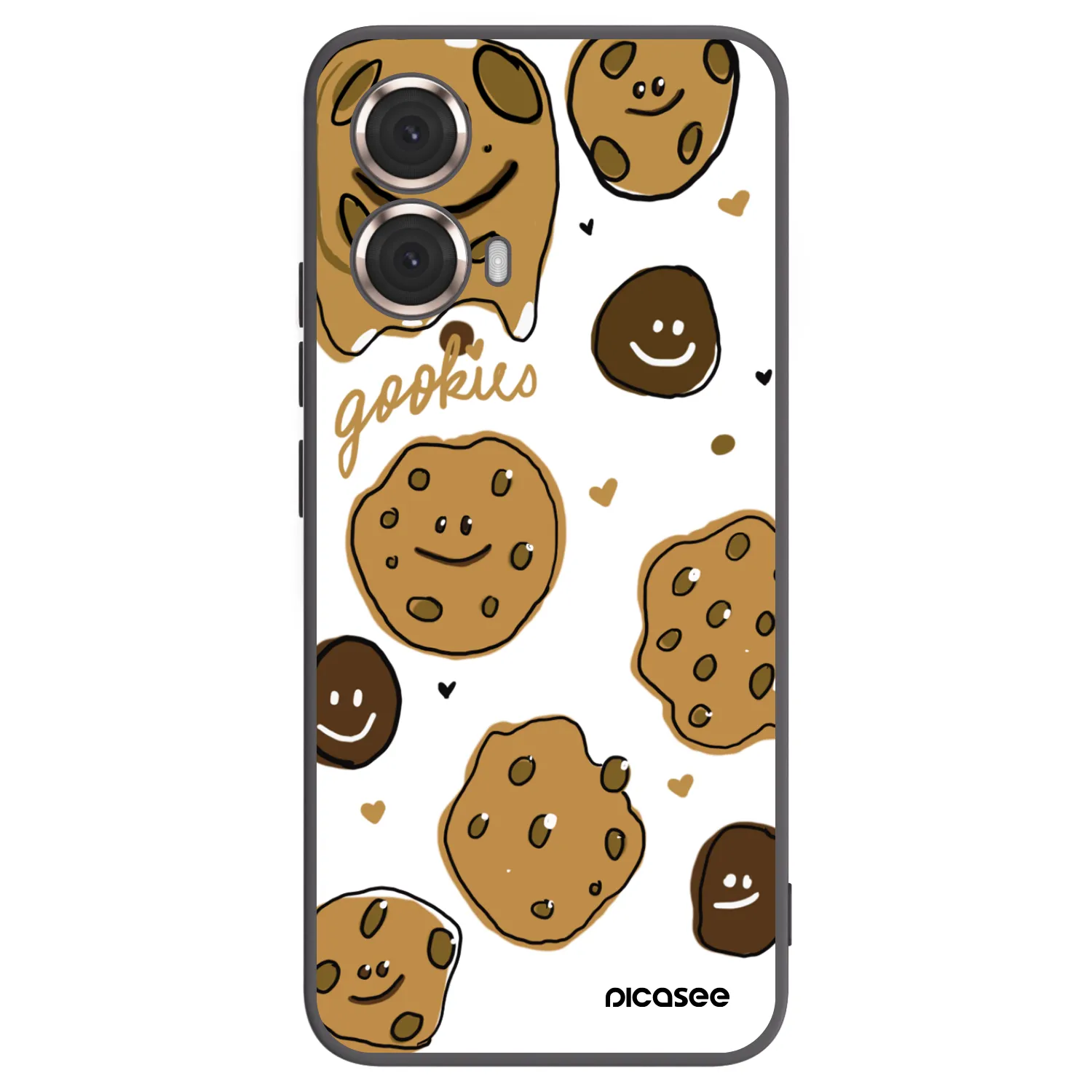 Picasee crna silikonska maskica za Motorola Moto G85 - Gookies