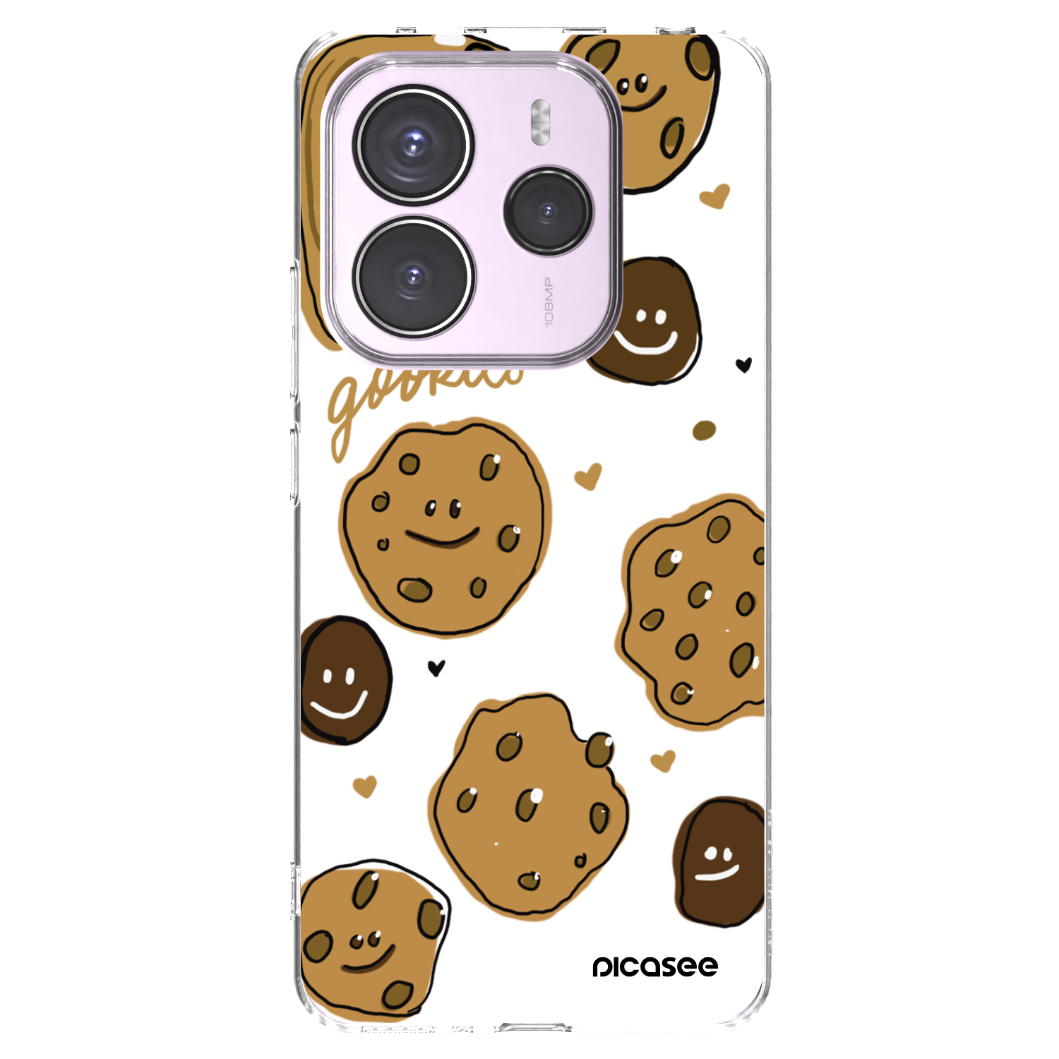 Picasee silikonska prozirna maskica za Xiaomi Redmi Note 14 5G - Gookies