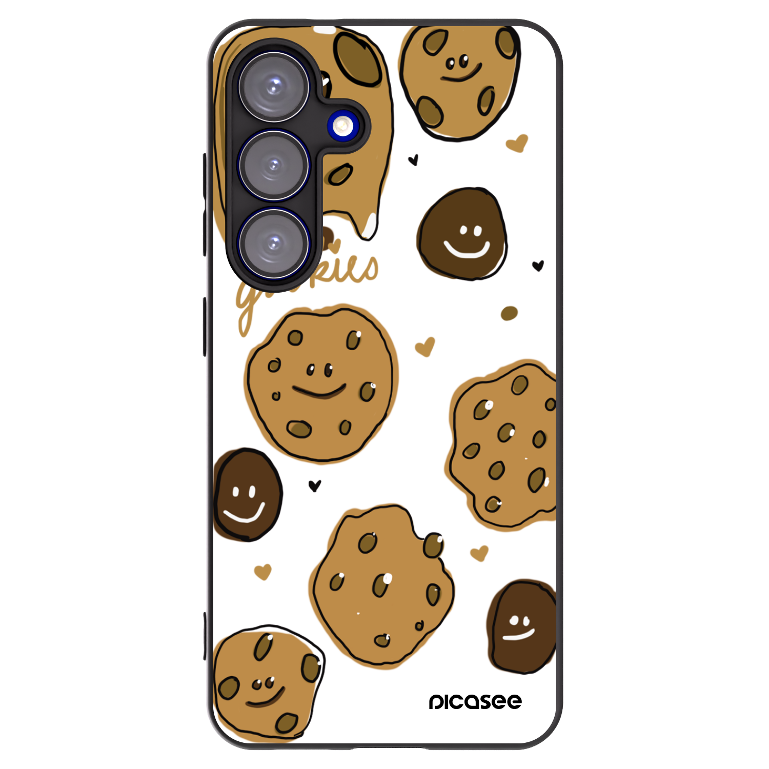 Picasee crna silikonska maskica za Samsung Galaxy S25 5G - Gookies