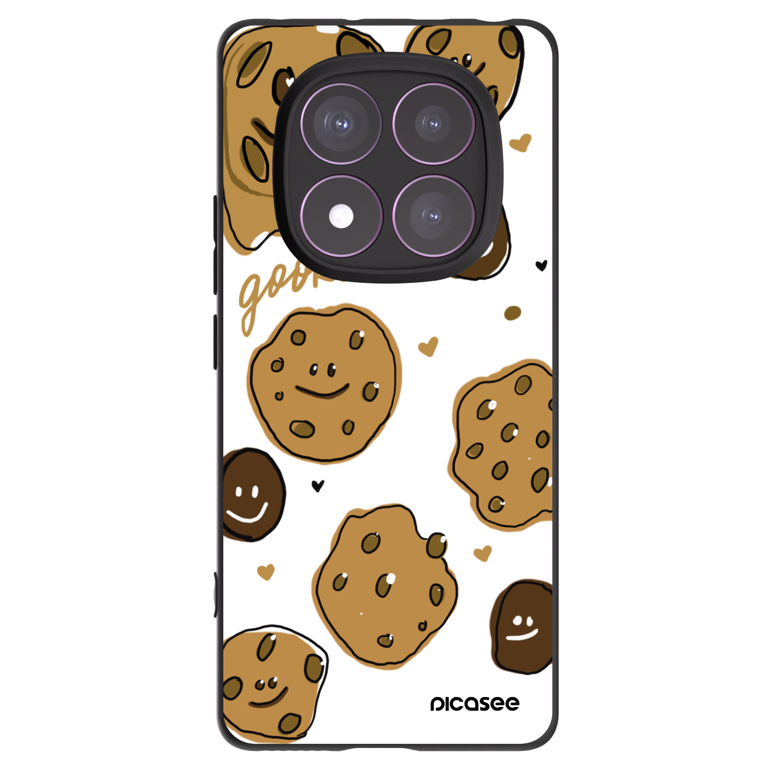 Picasee crna silikonska maskica za Xiaomi Redmi Note 14 Pro 4G - Gookies