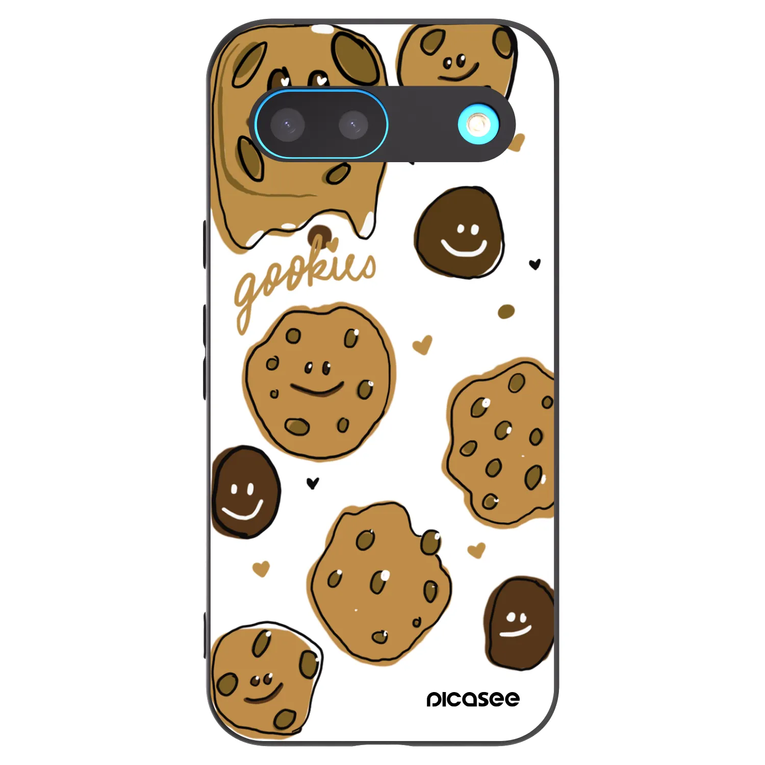 Picasee crna silikonska maskica za Google Pixel 8 - Gookies