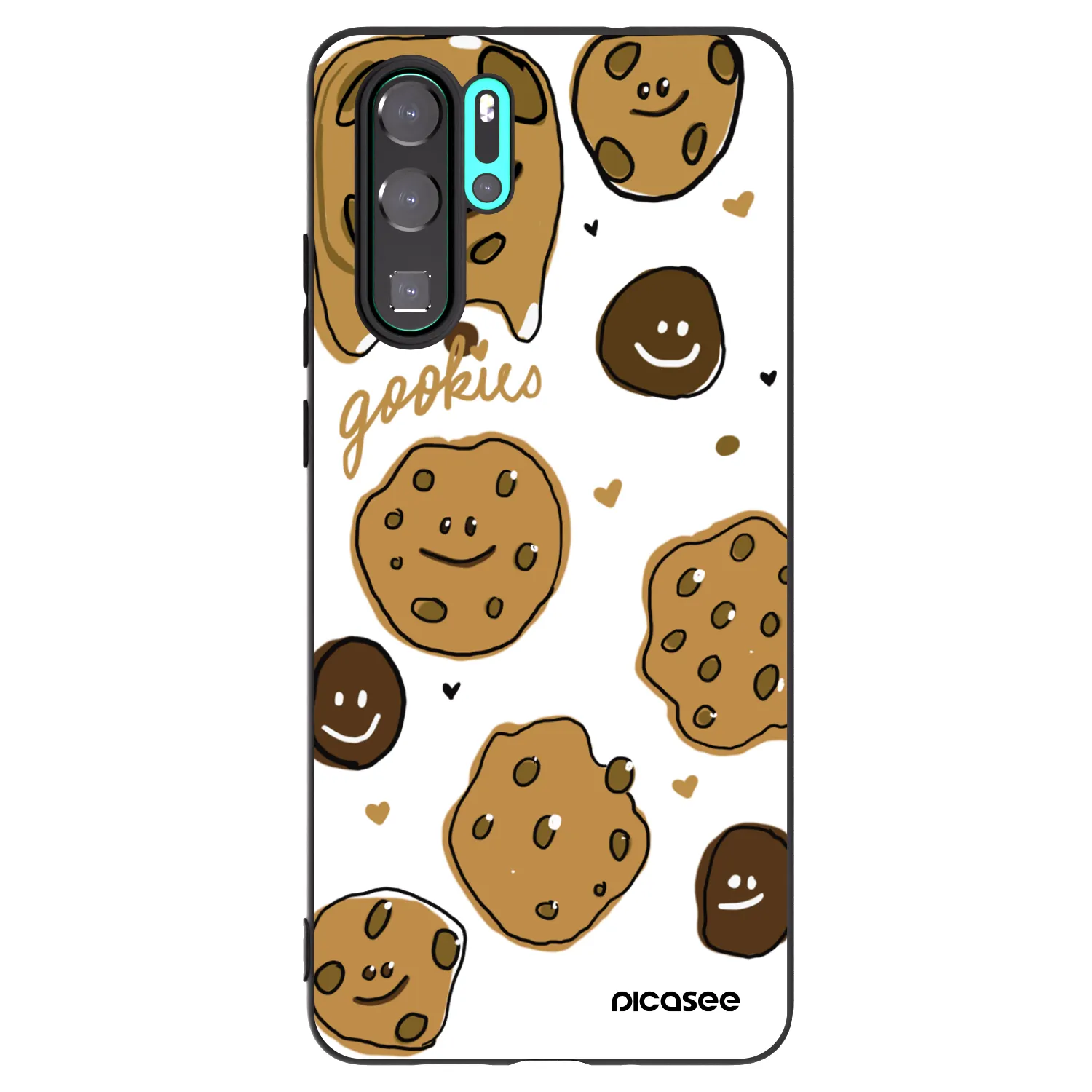 Picasee crna silikonska maskica za Huawei P30 Pro - Gookies