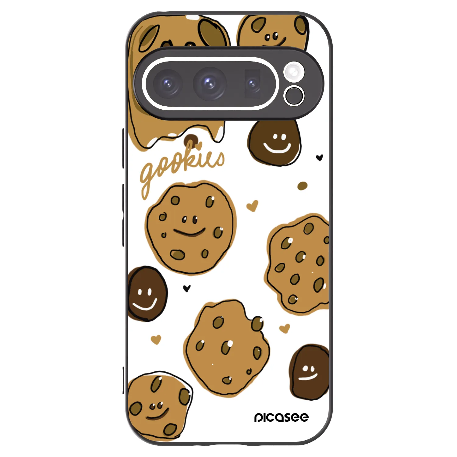 Picasee crna silikonska maskica za Google Pixel 9 Pro - Gookies