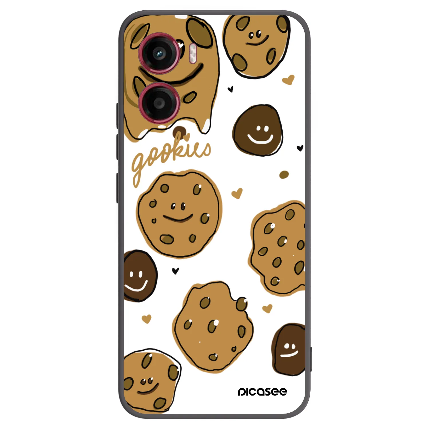Picasee crna silikonska maskica za Motorola Moto G05 - Gookies