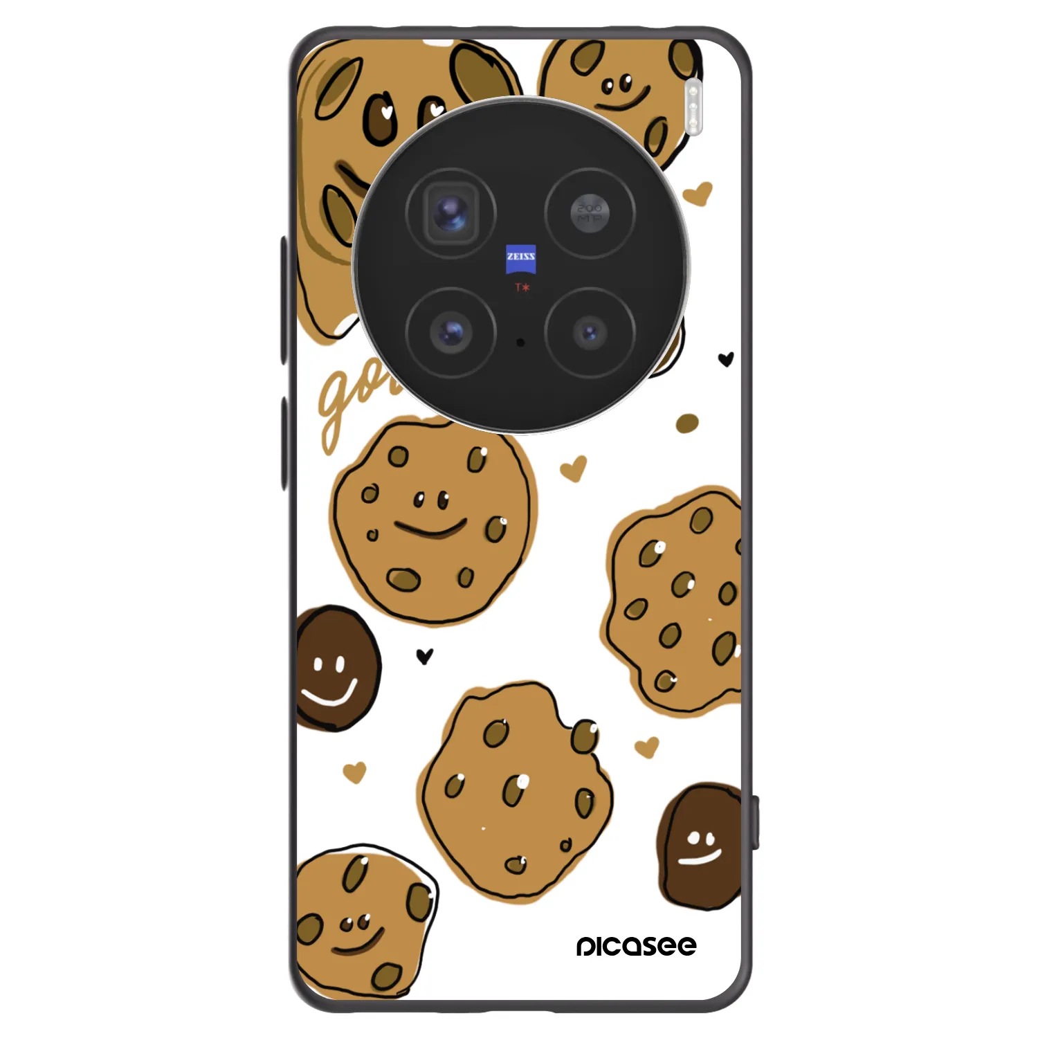 Picasee crna silikonska maskica za Vivo X200 Pro - Gookies