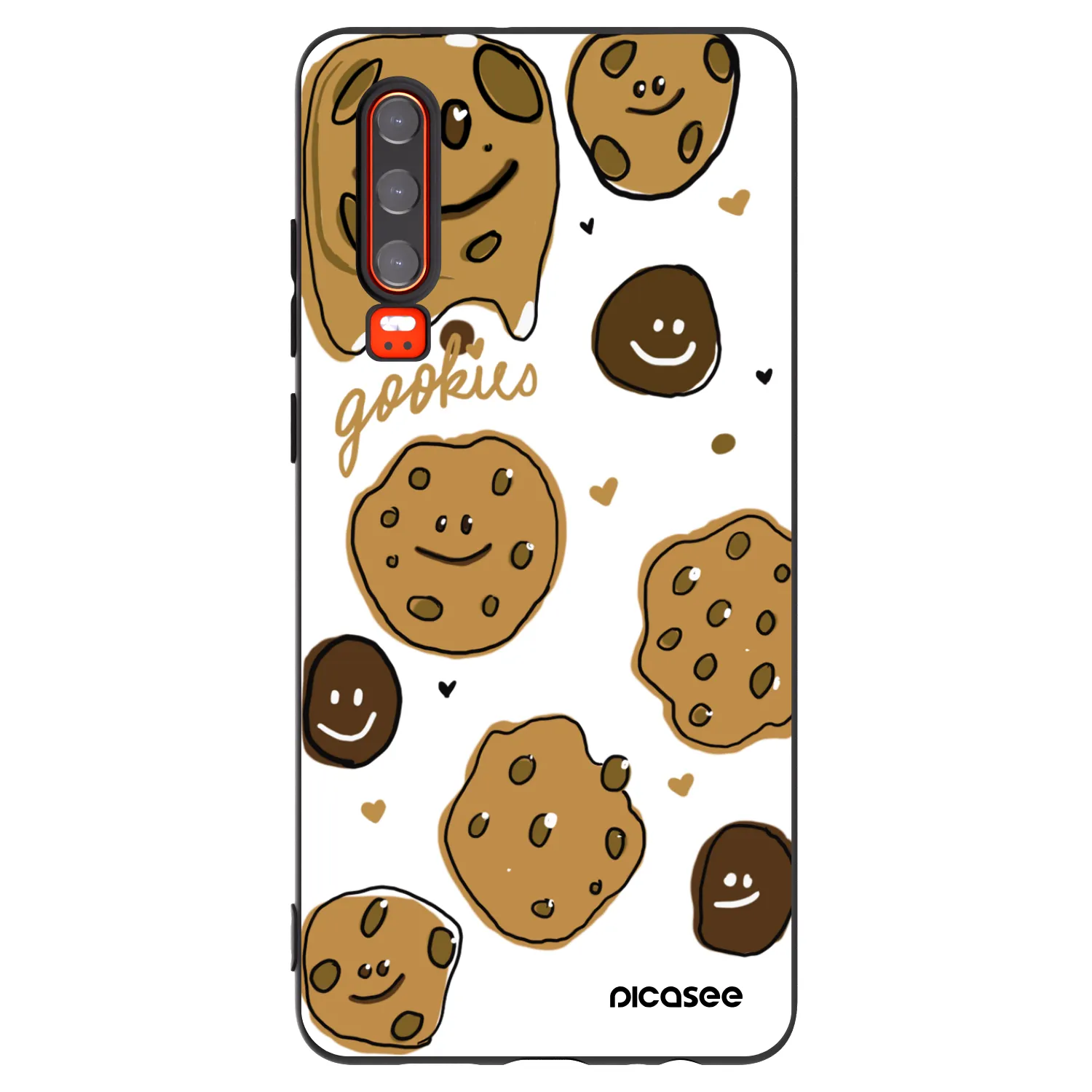 Picasee crna silikonska maskica za Huawei P30 - Gookies