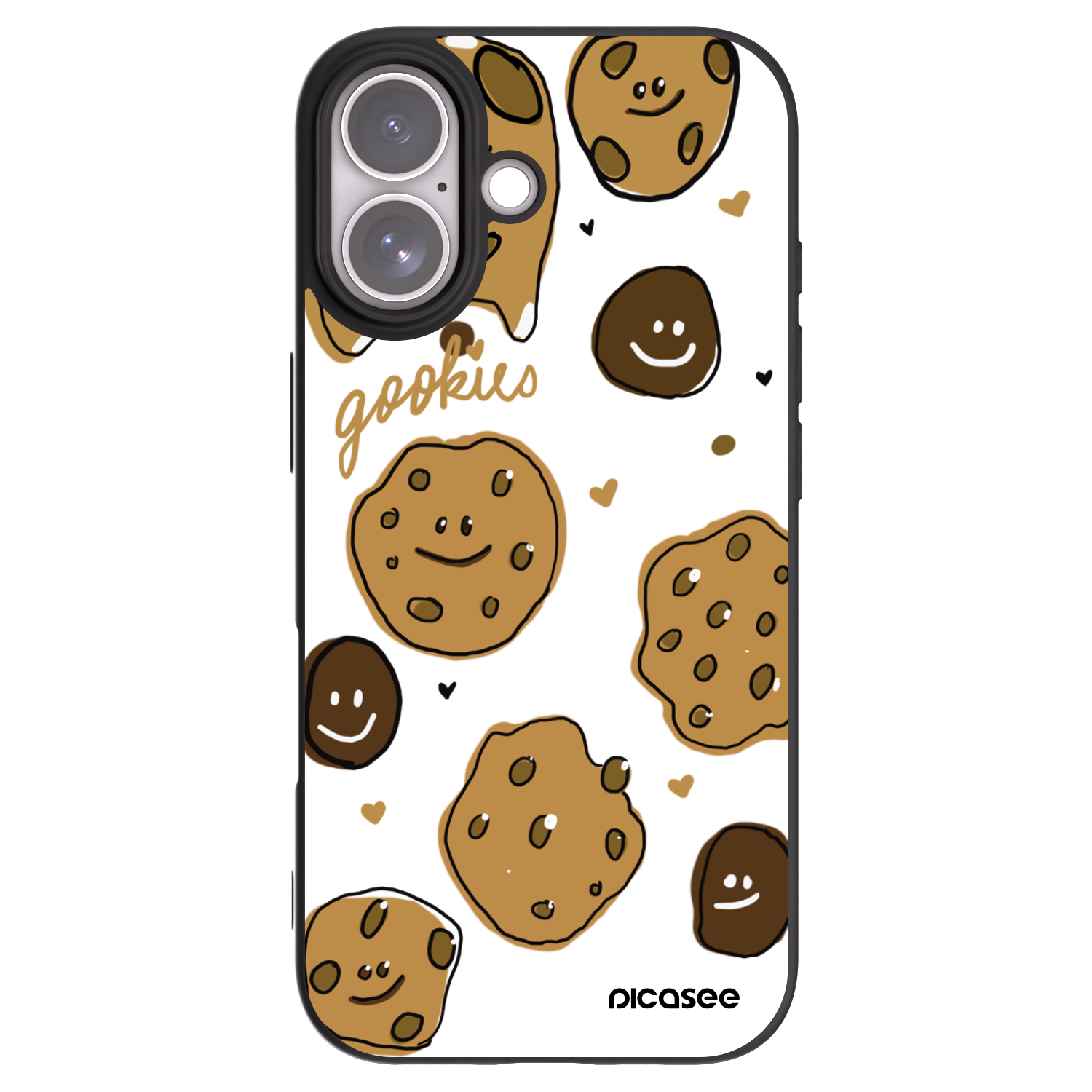 Picasee crna silikonska maskica za Apple iPhone 17 - Gookies