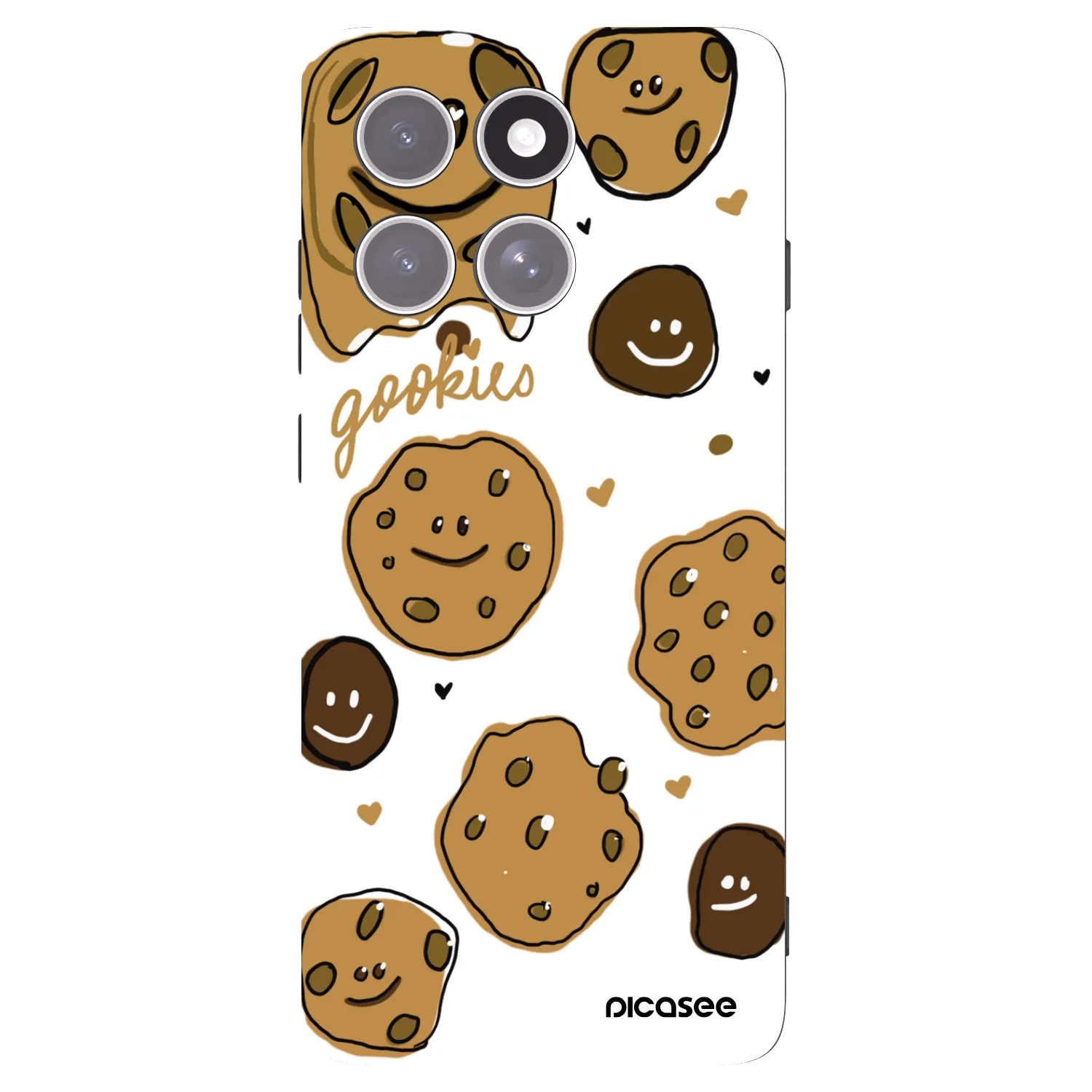 Picasee crna silikonska maskica za Motorola Edge 60 Pro - Gookies