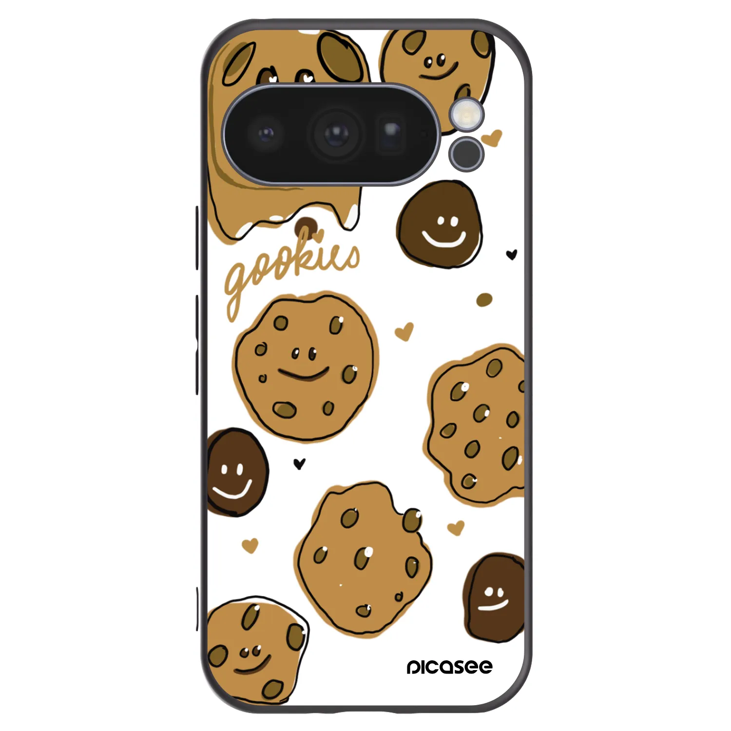 Picasee crna silikonska maskica za Google Pixel 10 Pro - Gookies