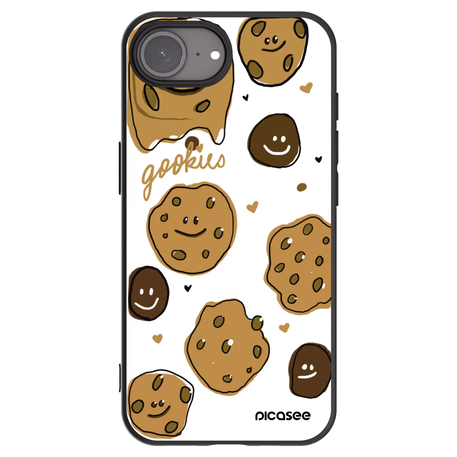 Picasee crna silikonska maskica za Apple iPhone 17e - Gookies