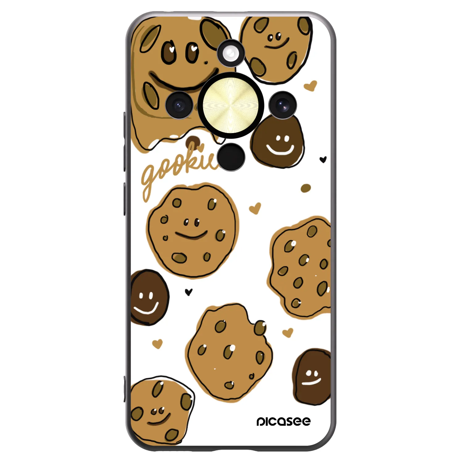 Picasee crna silikonska maskica za Honor Magic8 Lite 5G - Gookies