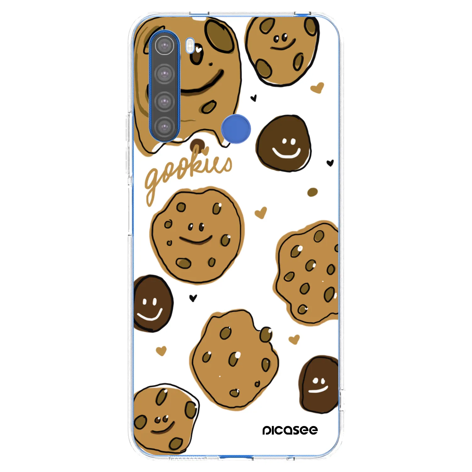 Picasee silikonska prozirna maskica za Xiaomi Redmi Note 8T - Gookies