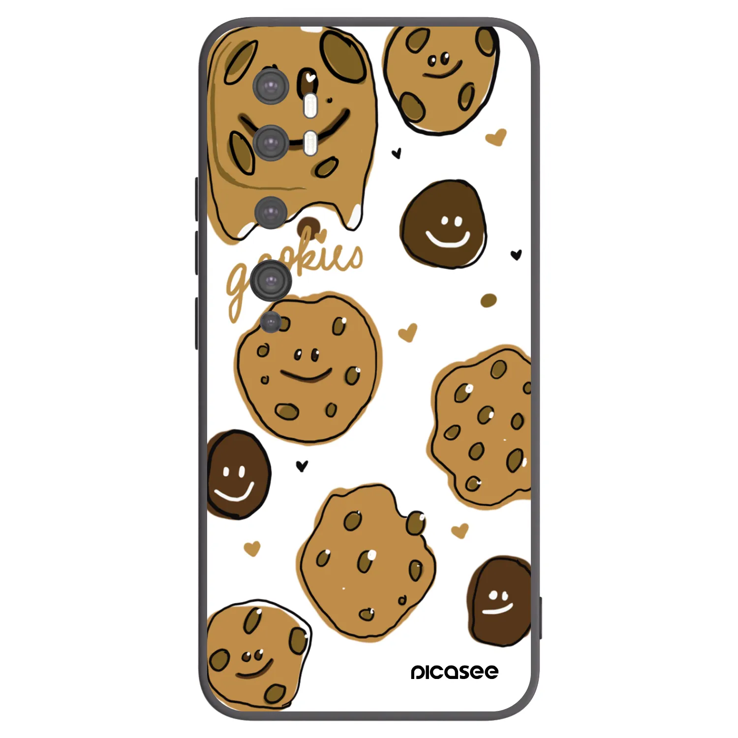 Picasee crna silikonska maskica za Xiaomi Mi Note 10 (Pro) - Gookies