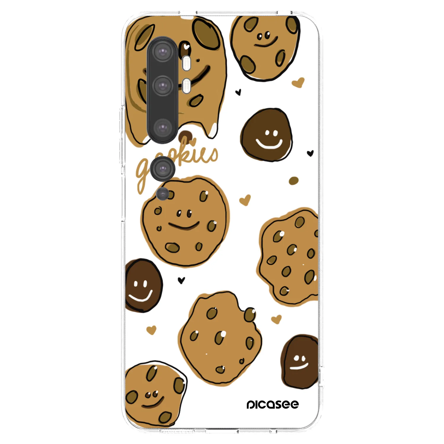 Picasee silikonska prozirna maskica za Xiaomi Mi Note 10 (Pro) - Gookies