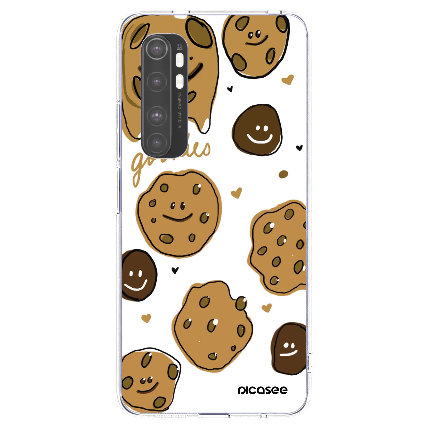 Picasee silikonska prozirna maskica za Xiaomi Mi Note 10 Lite - Gookies
