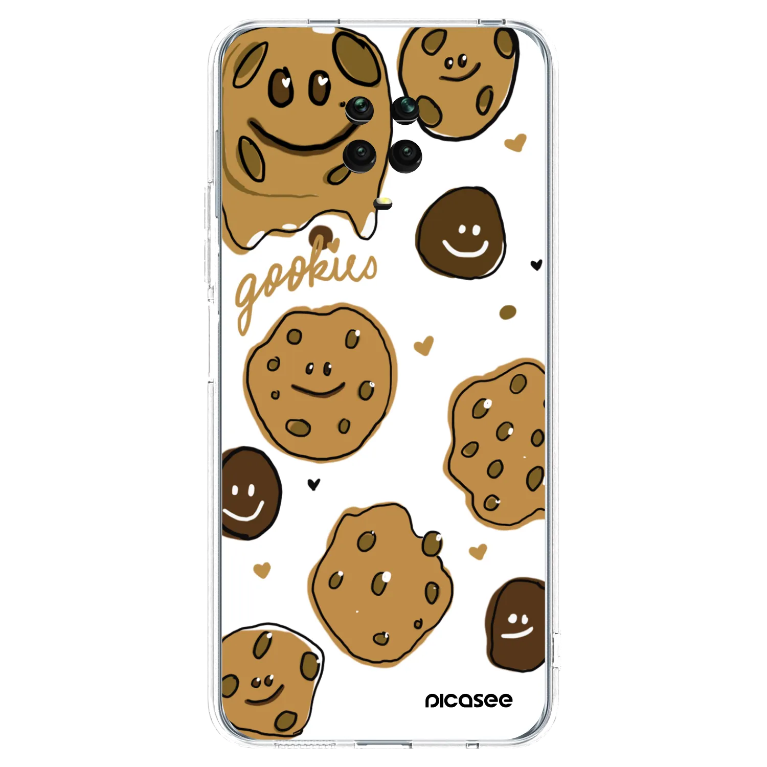 Picasee silikonska prozirna maskica za Xiaomi Redmi Note 9S - Gookies
