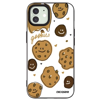 Picasee crna silikonska maskica za Apple iPhone 12 - Gookies