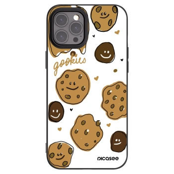 Picasee crna silikonska maskica za Apple iPhone 12 Pro Max - Gookies