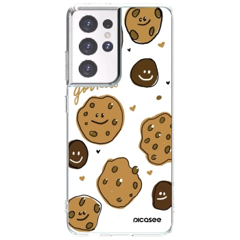 Picasee silikonska prozirna maskica za Samsung Galaxy S21 Ultra 5G G998B - Gookies