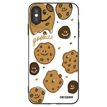 Picasee crna silikonska maskica za Apple iPhone XS Max - Gookies