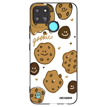 Picasee crna silikonska maskica za Realme C21Y - Gookies
