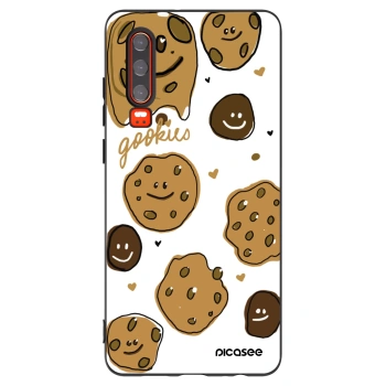 Picasee crna silikonska maskica za Huawei P30 - Gookies