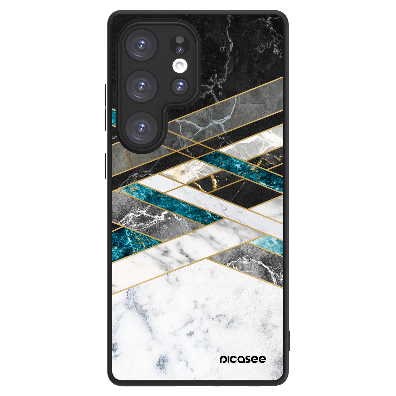 Picasee ULTIMATE CASE za Samsung Galaxy S25 Ultra 5G - Black & White geometry