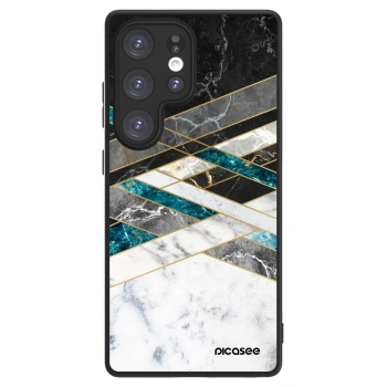 Picasee ULTIMATE CASE za Samsung Galaxy S25 Ultra 5G - Black & White geometry