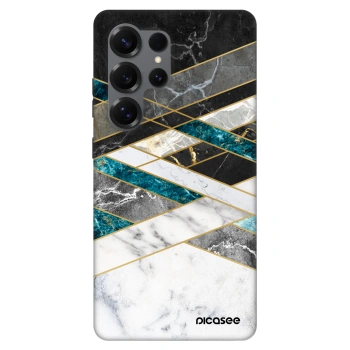 Picasee Fashion Case PowerShare pro Samsung Galaxy S25 Ultra 5G - Black & White geometry
