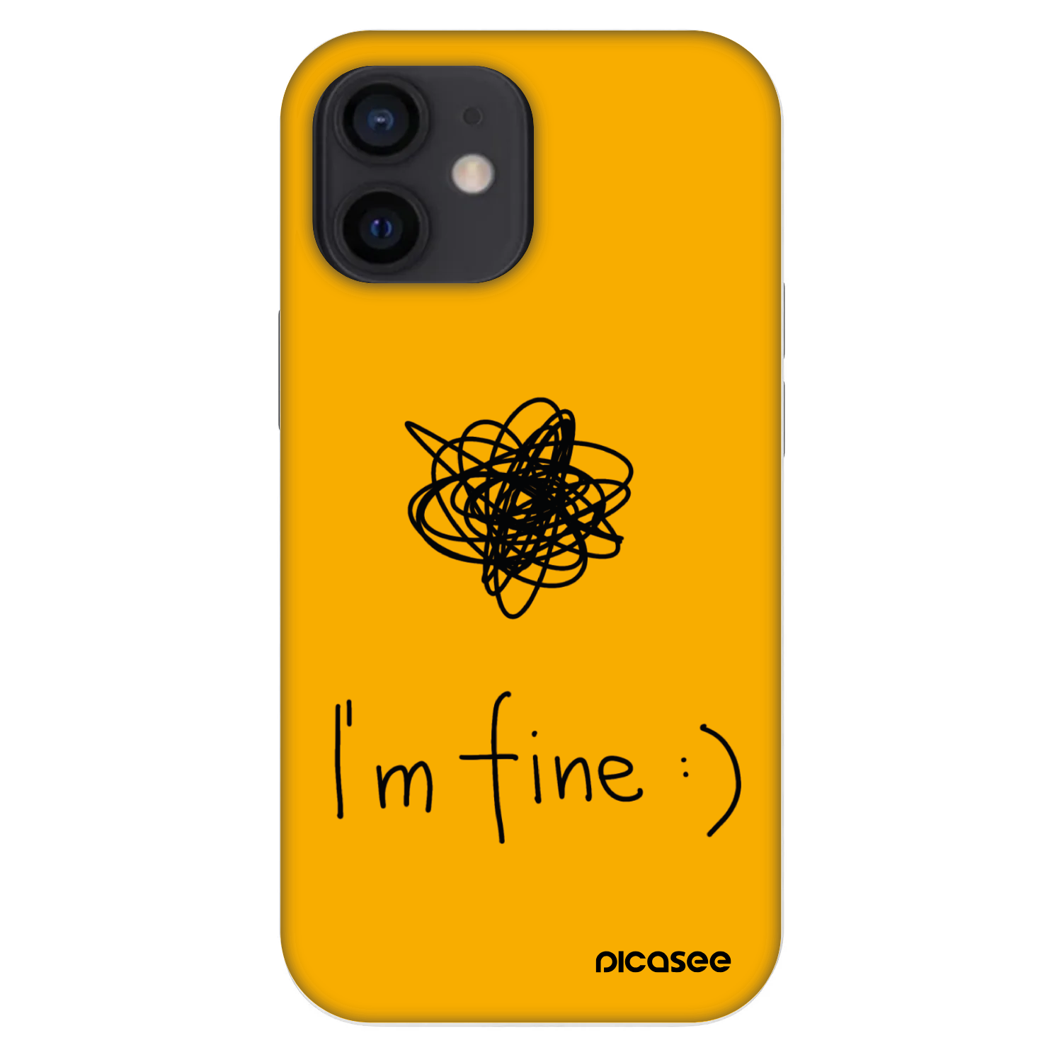 Picasee Fashion Case za Apple iPhone 12 mini - I am fine