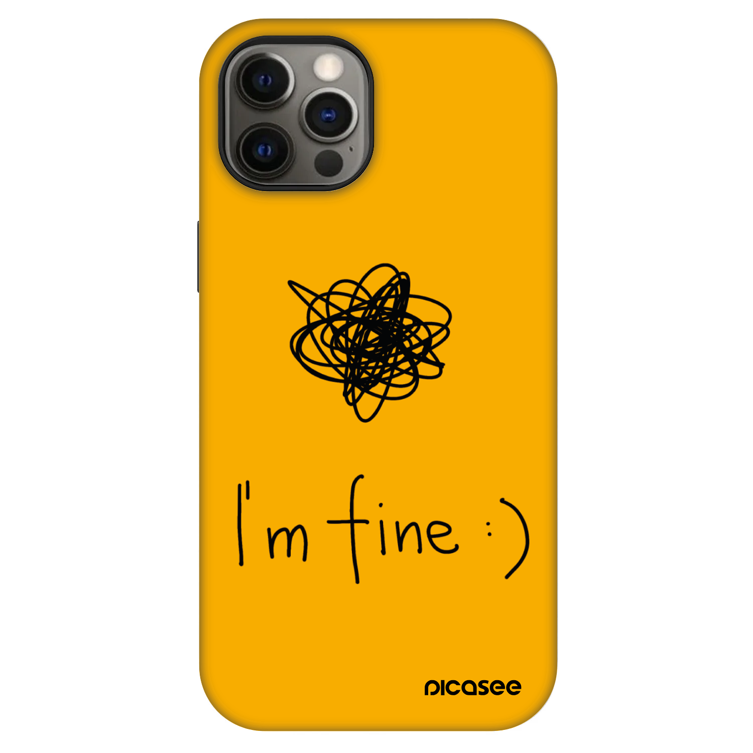 Picasee Fashion Case MagSafe za Apple iPhone 12 - I am fine
