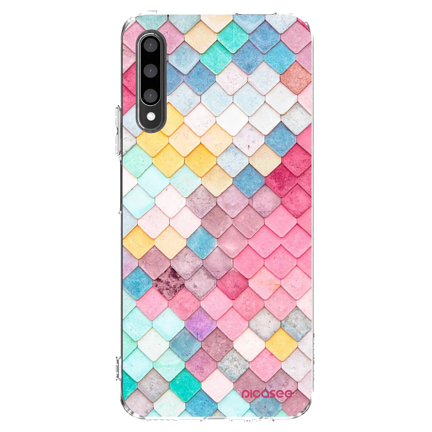 Picasee silikonska prozirna maskica za Honor 9X Pro - Colorful roof