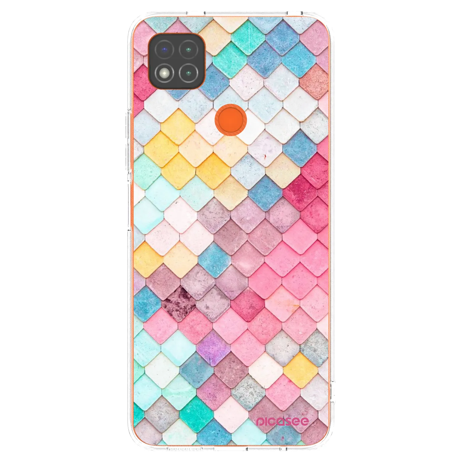 Picasee silikonska prozirna maskica za Xiaomi Redmi 9C - Colorful roof