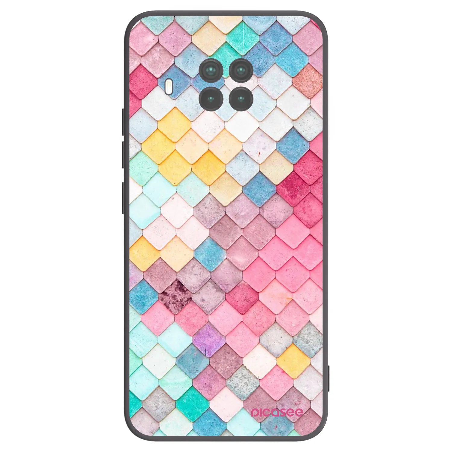 Picasee crna silikonska maskica za Xiaomi Mi 10T Lite - Colorful roof