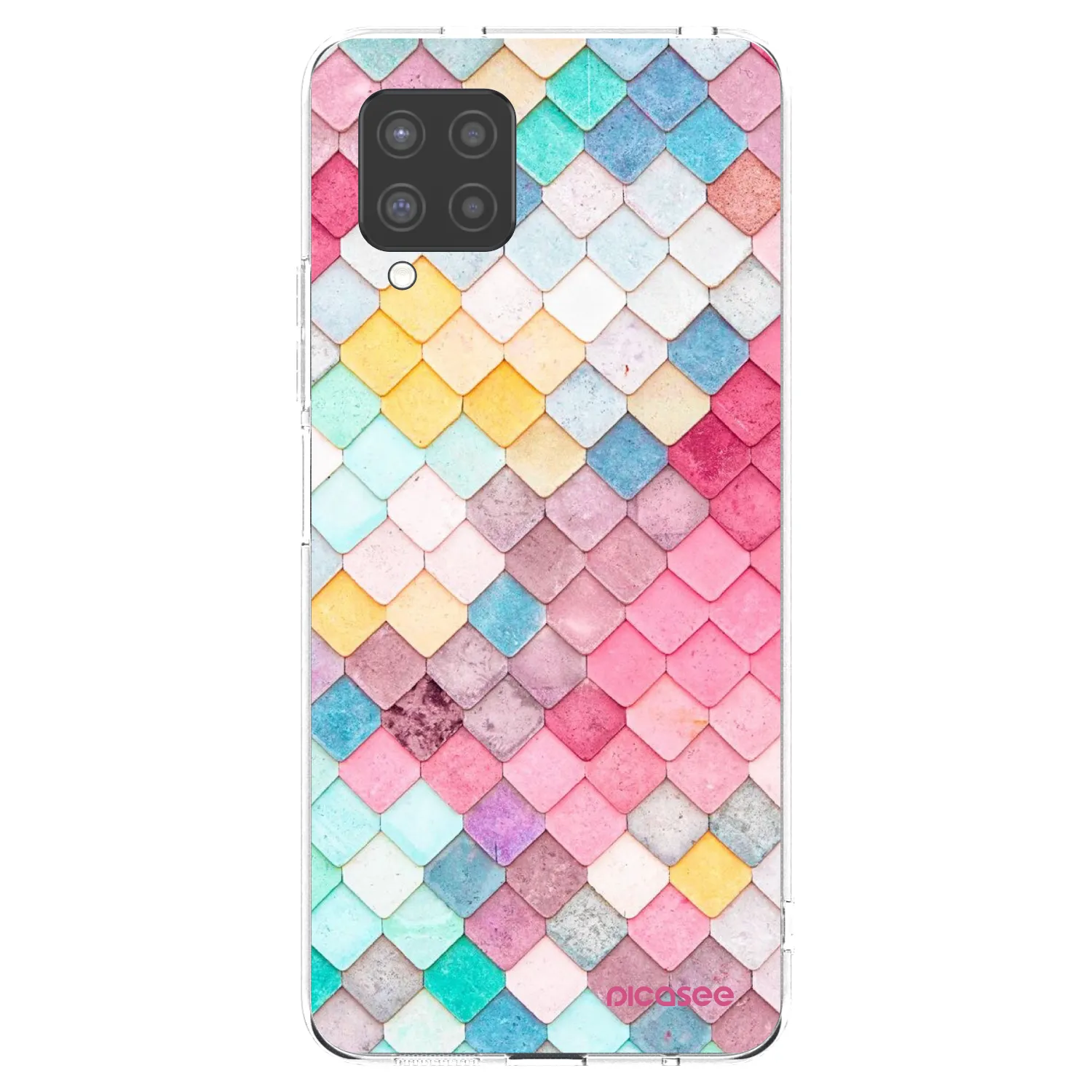Picasee silikonska prozirna maskica za Samsung Galaxy A42 A426B - Colorful roof