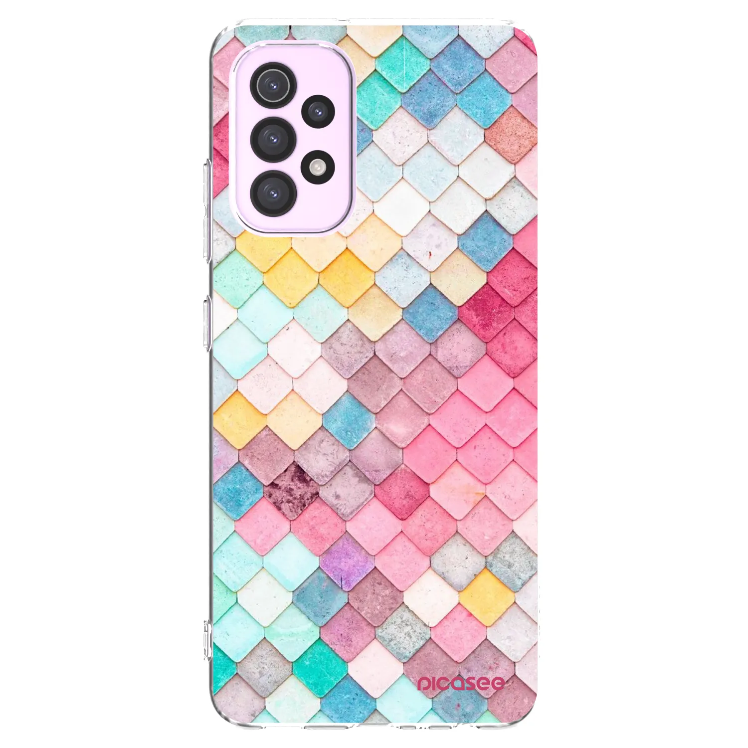 Picasee silikonska prozirna maskica za Samsung Galaxy A32 5G A326B - Colorful roof