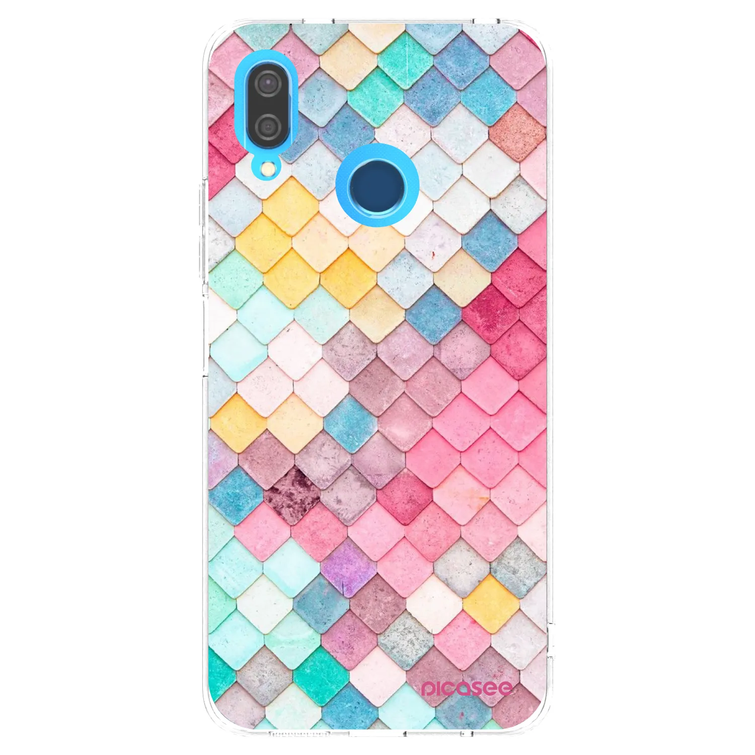 Picasee silikonska prozirna maskica za Huawei P20 Lite - Colorful roof