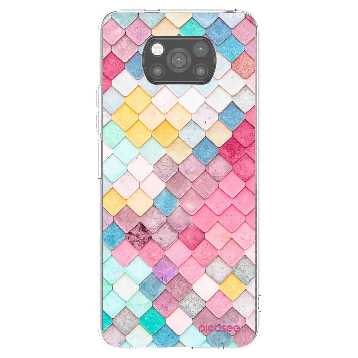 Picasee crna silikonska maskica za Xiaomi Poco X3 Pro - Colorful roof