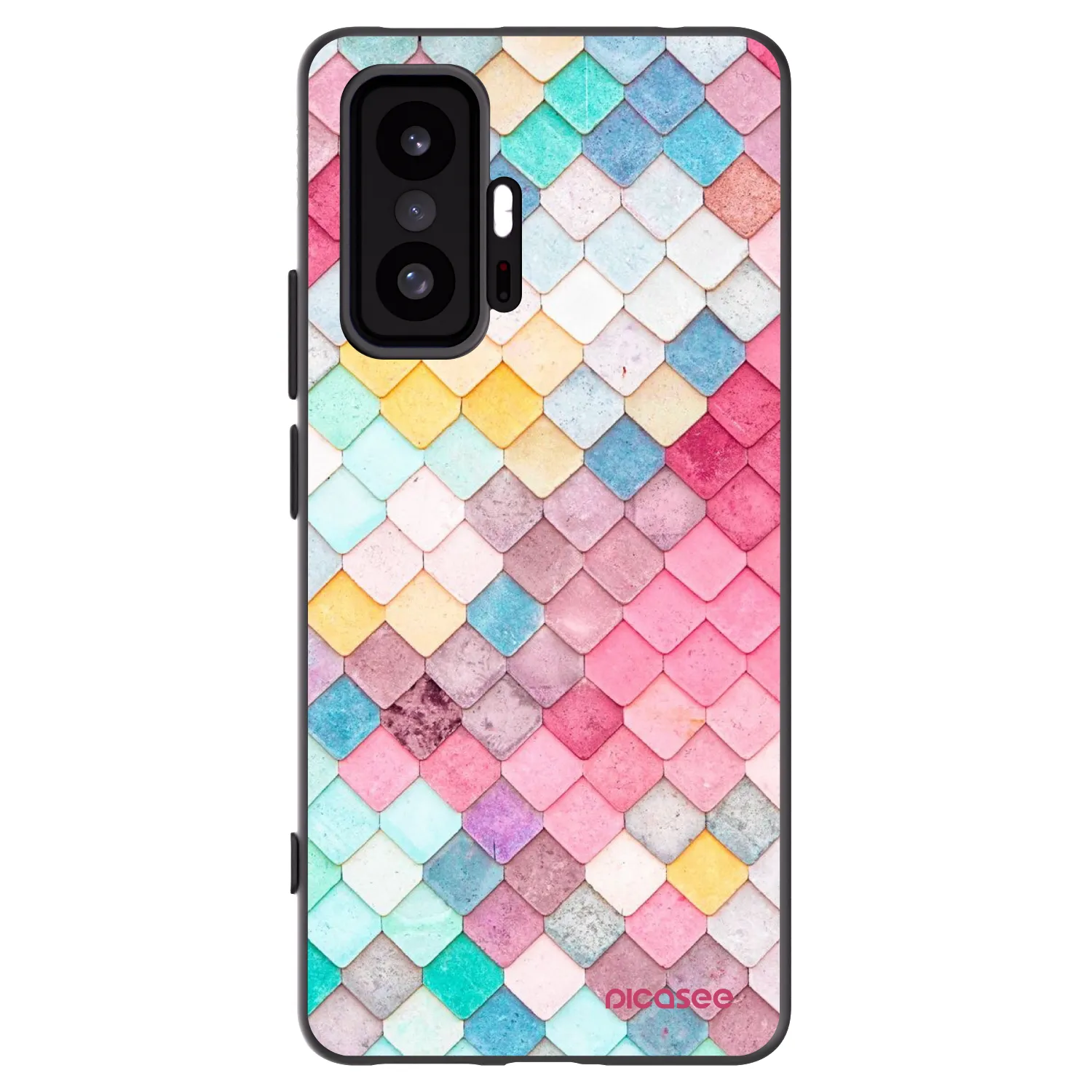 Picasee crna silikonska maskica za Xiaomi 11T - Colorful roof