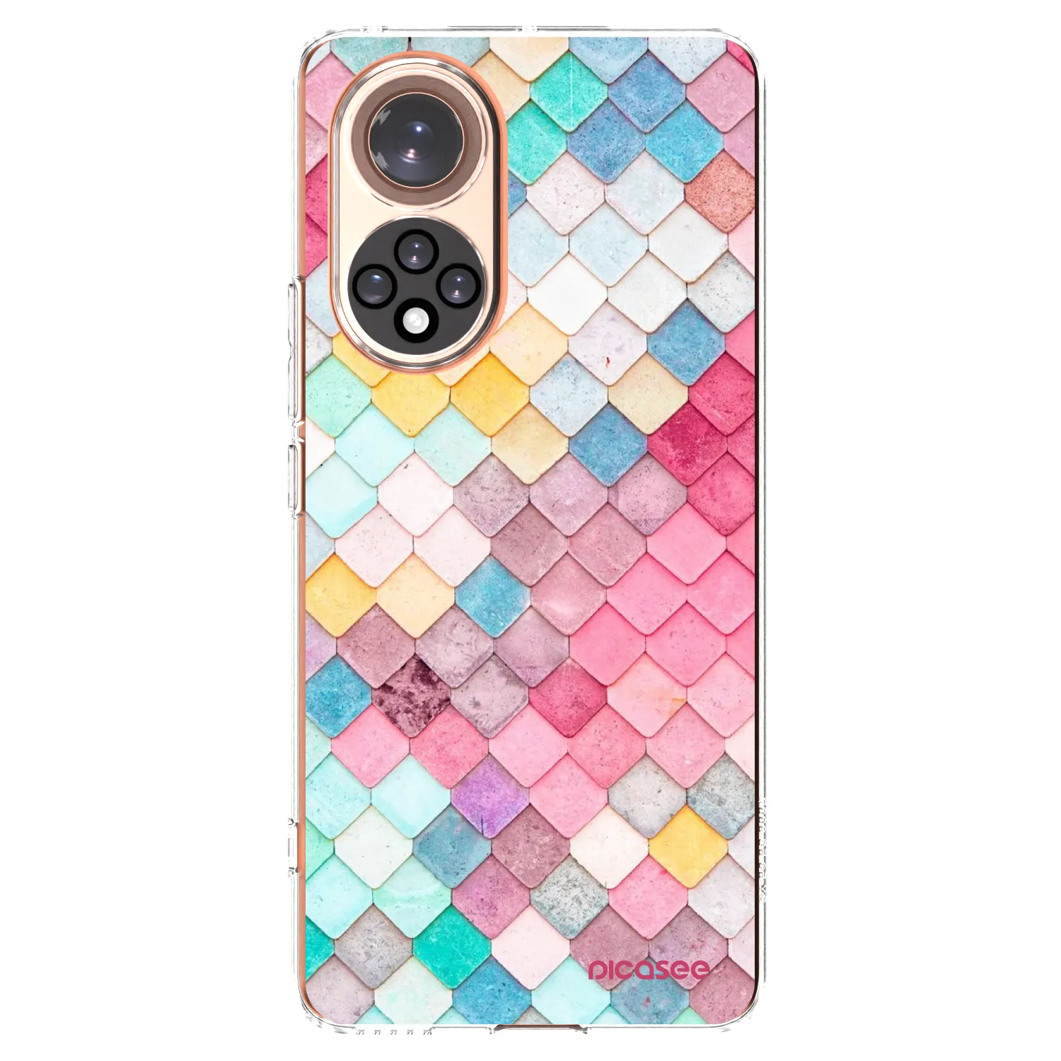 Picasee silikonska prozirna maskica za Honor 50 5G - Colorful roof