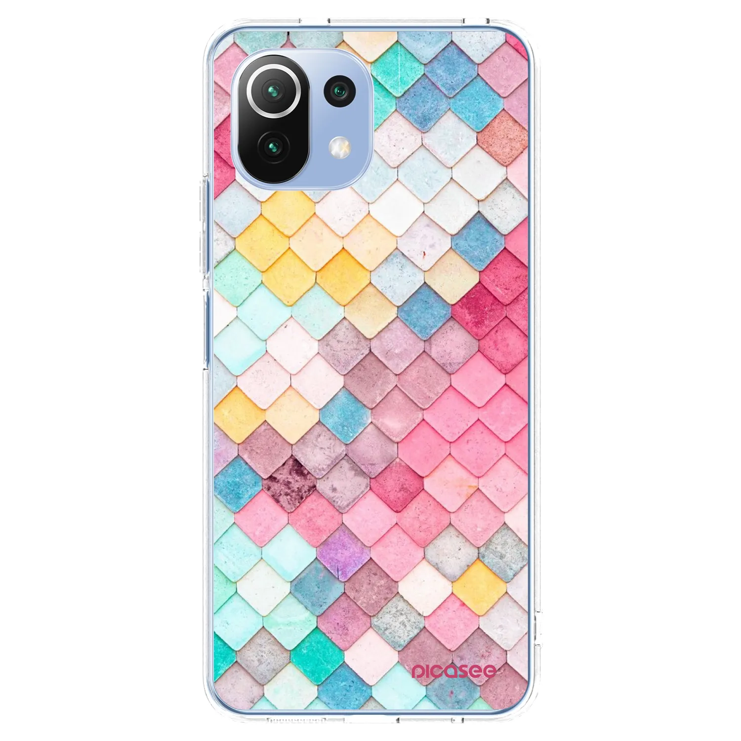 Picasee silikonska prozirna maskica za Xiaomi 11 Lite 5G NE - Colorful roof