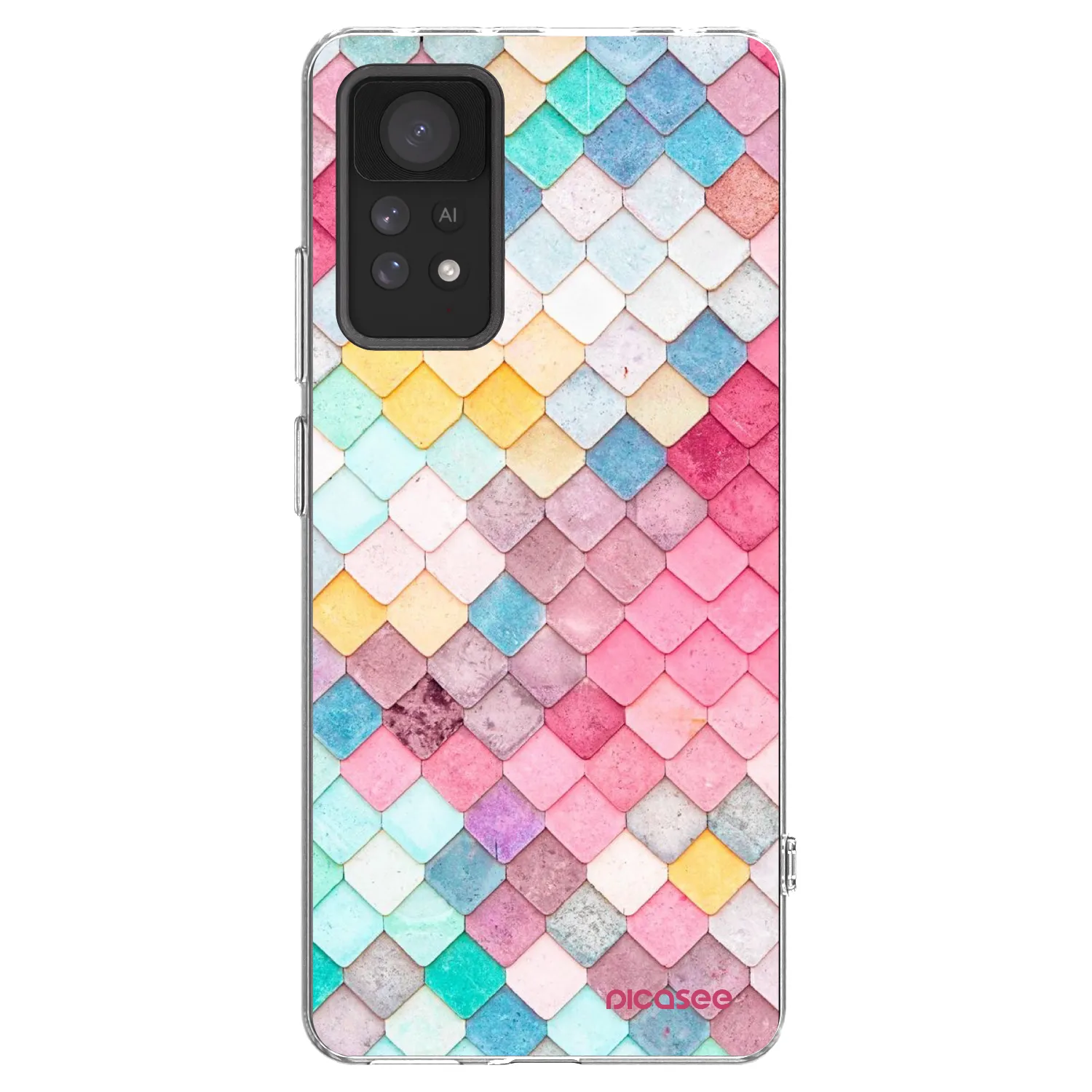 Picasee silikonska prozirna maskica za Xiaomi Redmi Note 11 Pro - Colorful roof