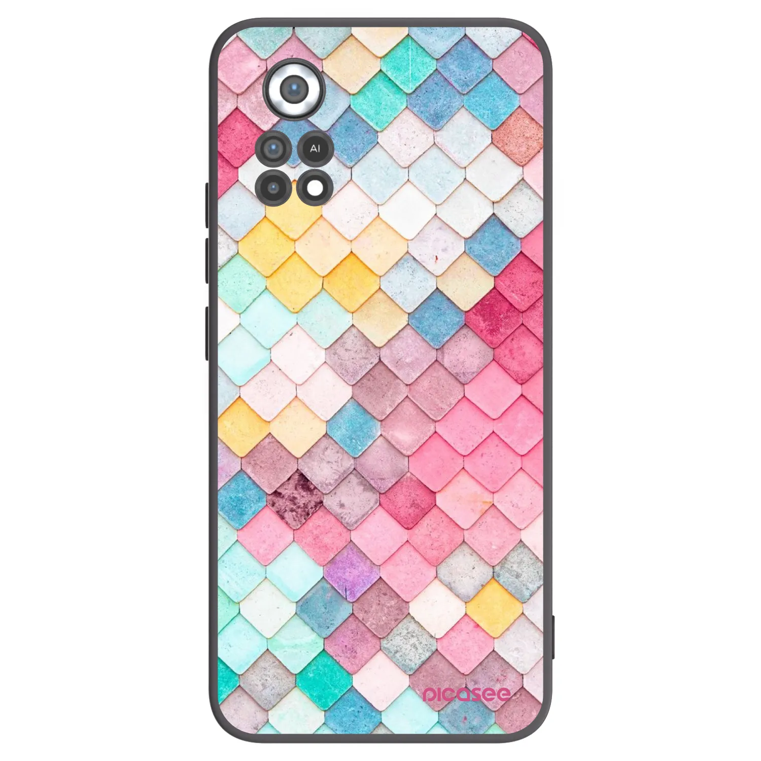 Picasee crna silikonska maskica za Xiaomi Poco X4 Pro 5G - Colorful roof