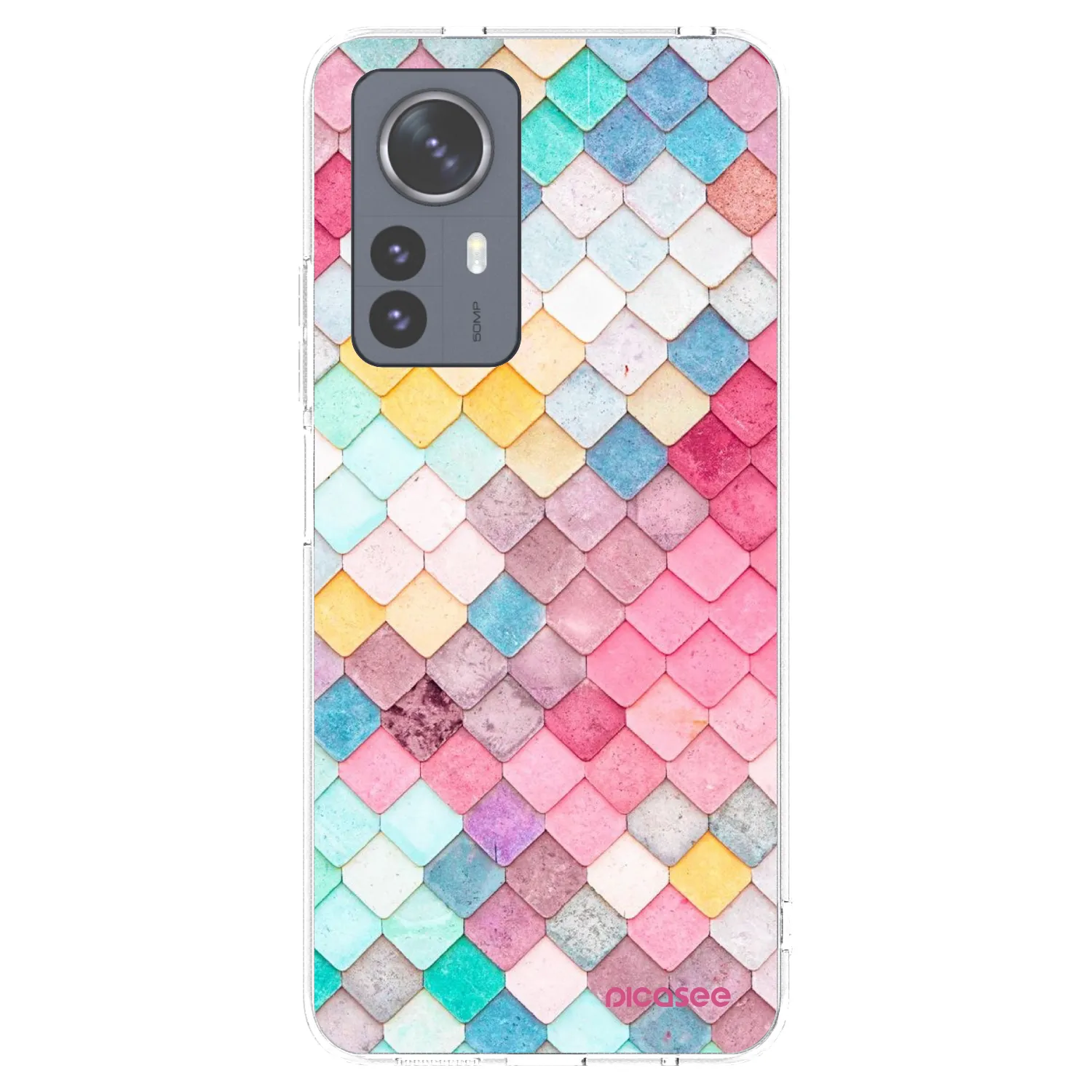 Picasee silikonska prozirna maskica za Xiaomi 12 Pro - Colorful roof